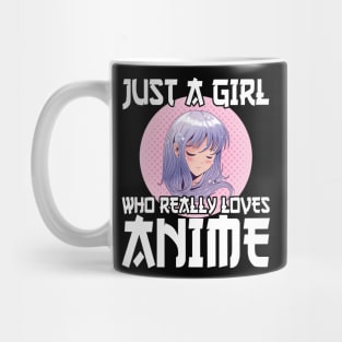 Anime Girl Merch Otaku Just A Girl Who Loves Anime Mug